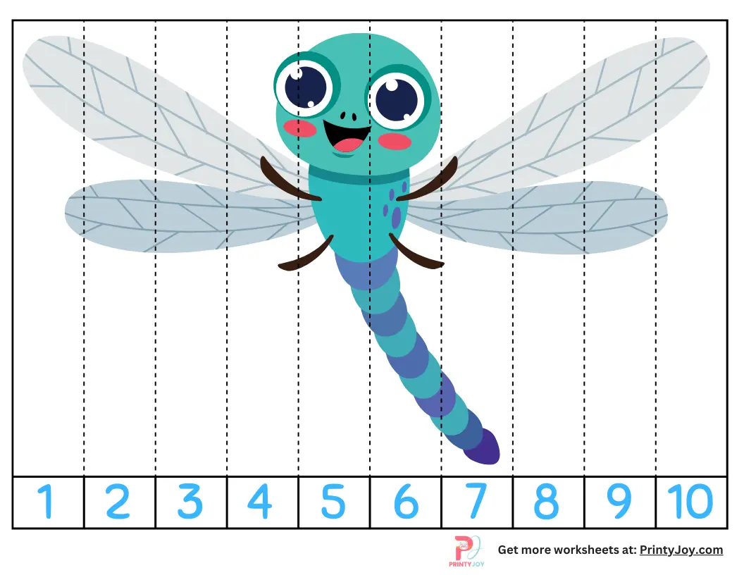 Bug Counting Puzzles Printable PDF