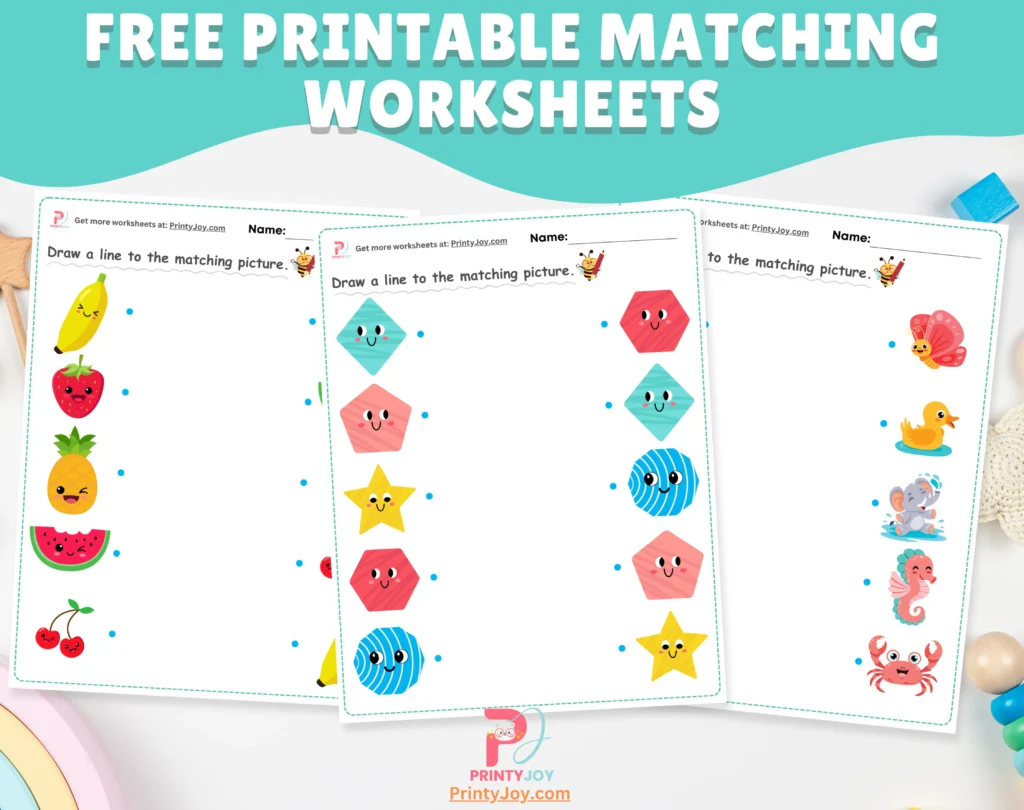 Free Printable Matching Worksheets