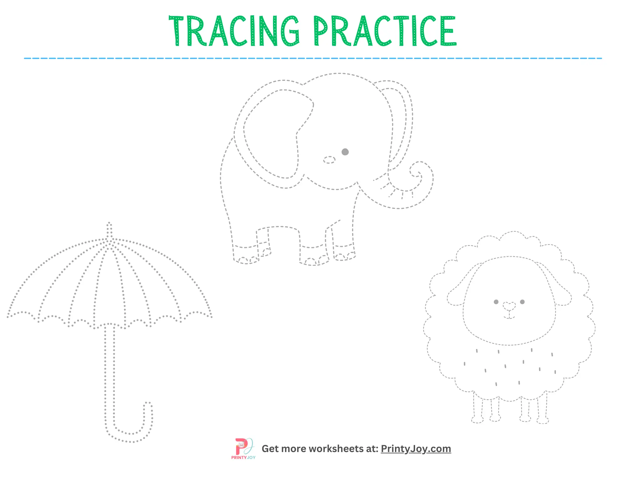 Free Printable Tracing Practice Worksheets