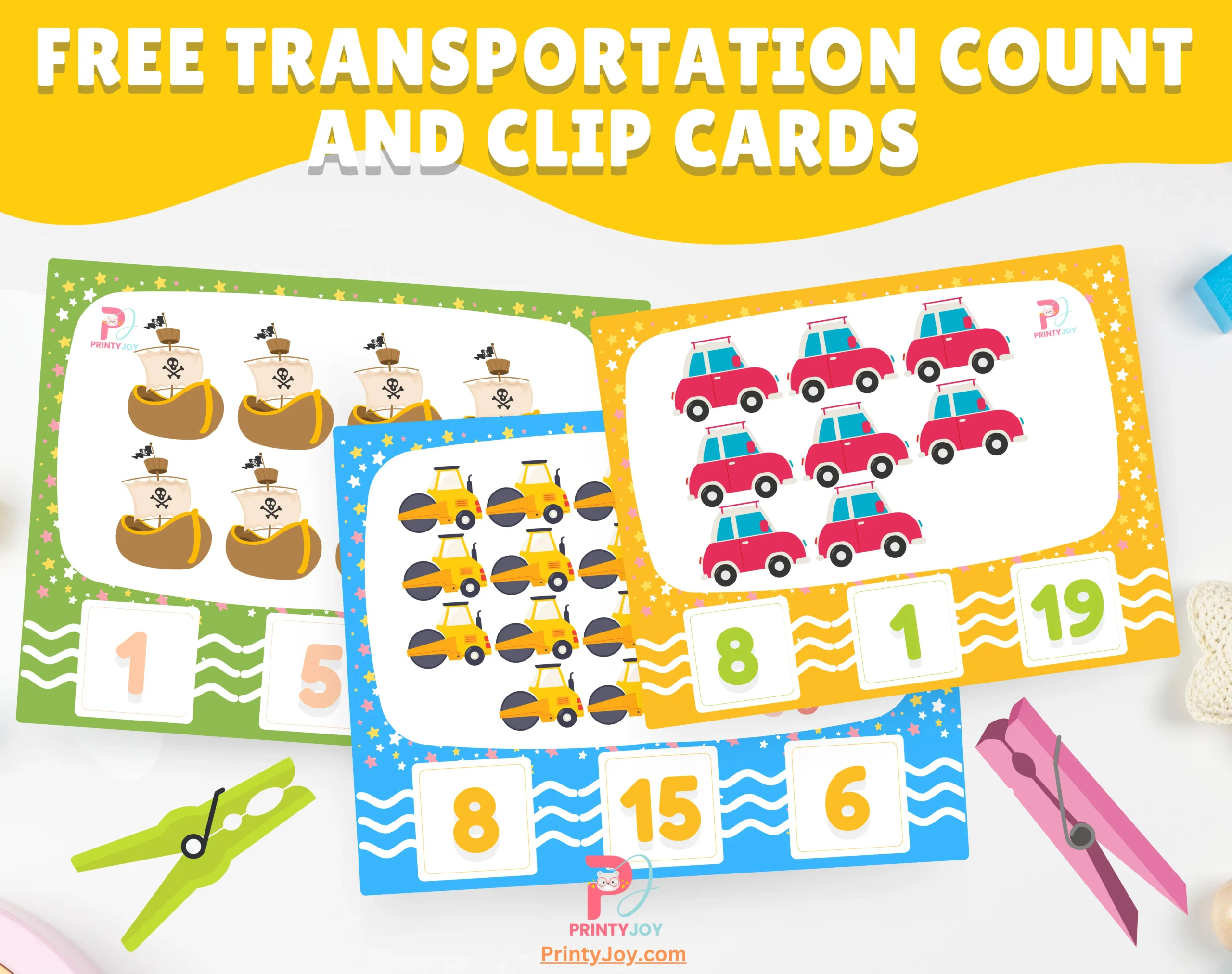Free Transportation Count and Clip Cards