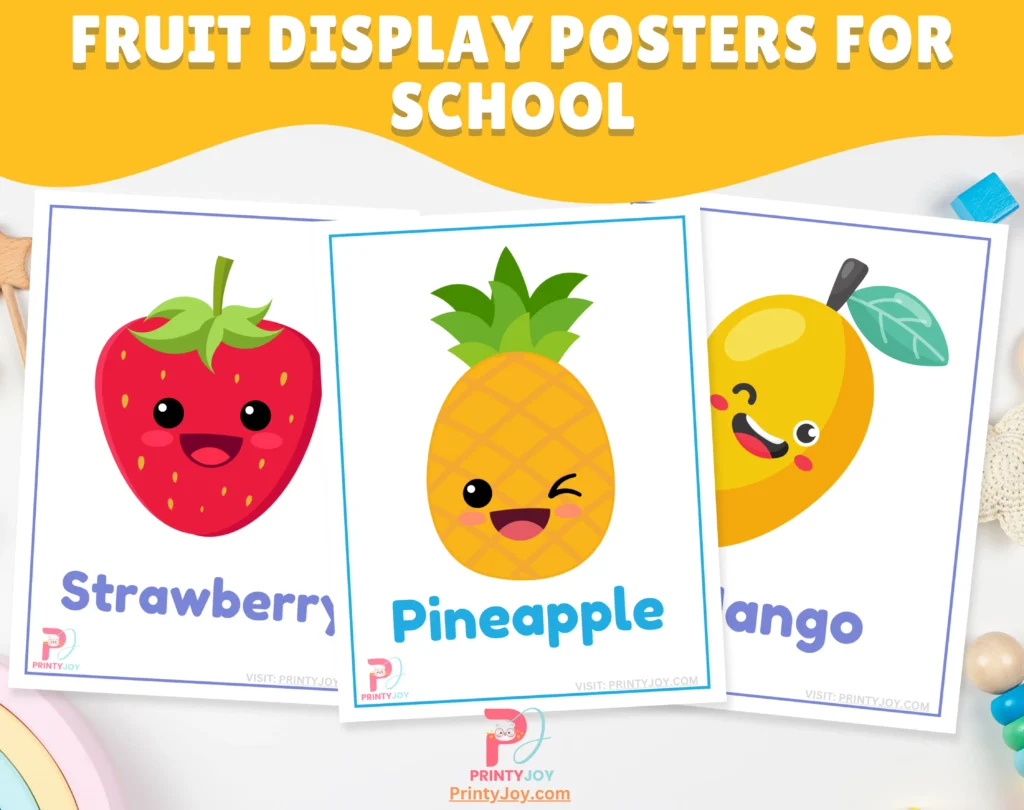Fruit Display Posters For School