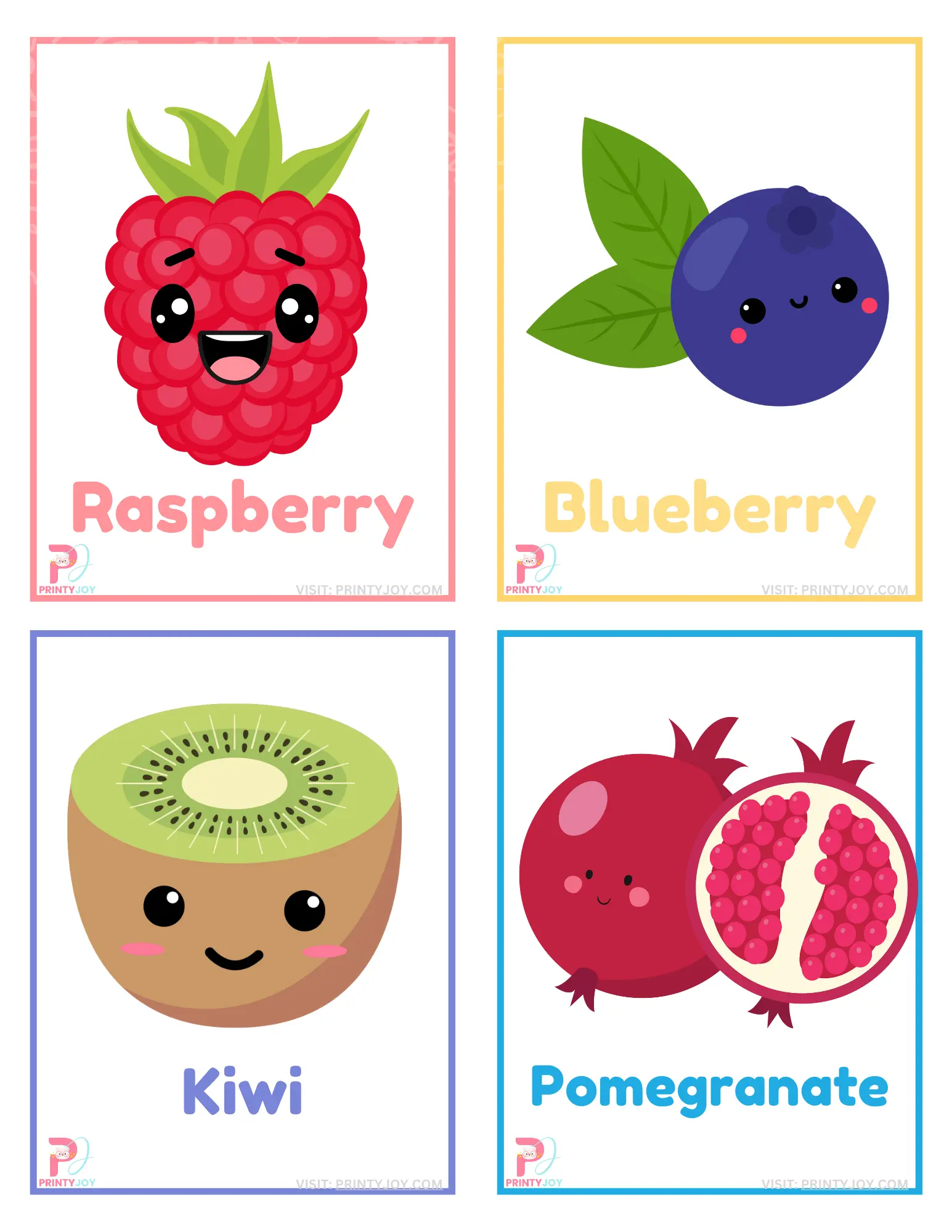Fruits flashcards pdf free download
