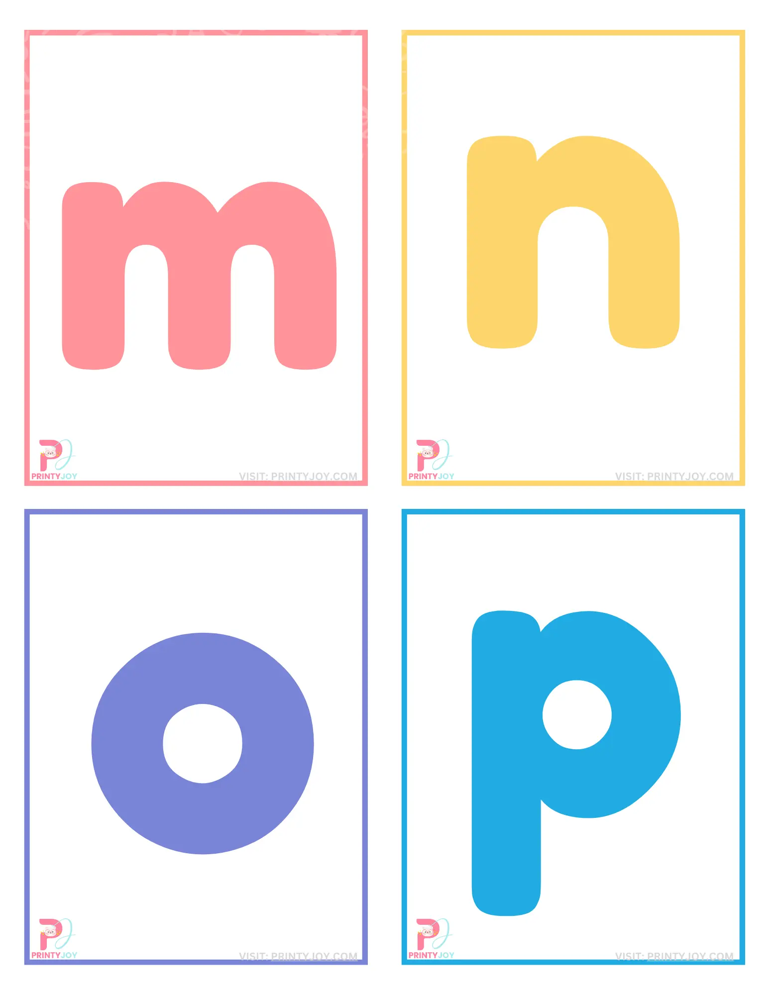 Lowercase Letter Flashcards Free Printable