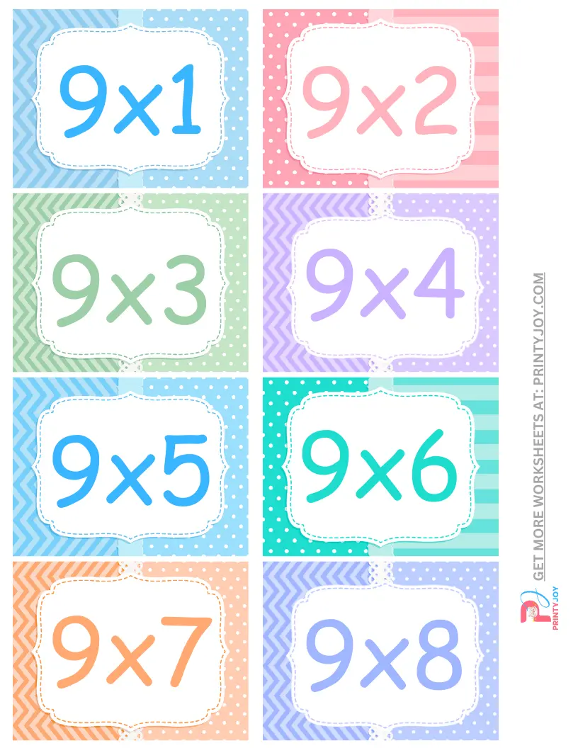 printable flashcards for multiplication