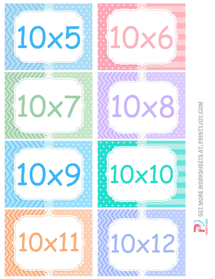 printable flashcards for multiplication