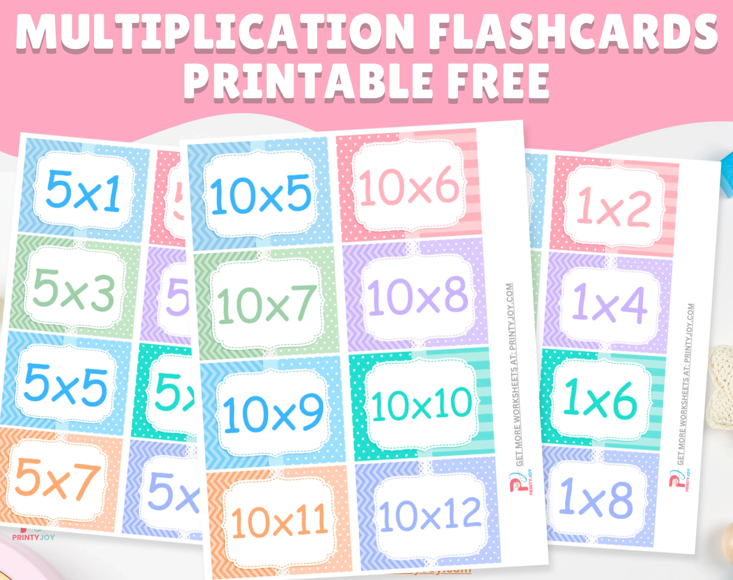 Multiplication Flashcards Printable Free
