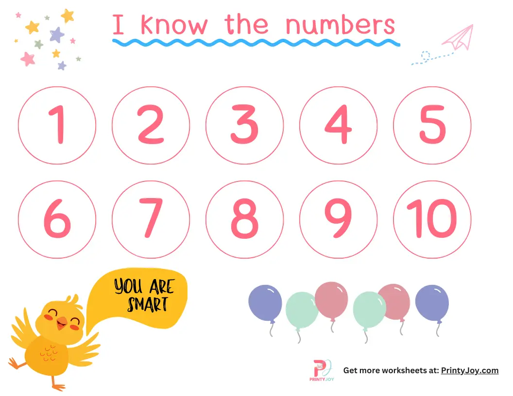 Numbers Activities For Kids Printable Free