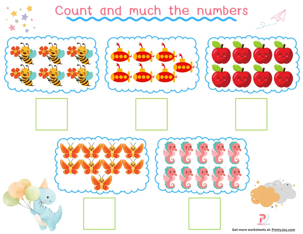 Numbers Activities For Kids Printable Free