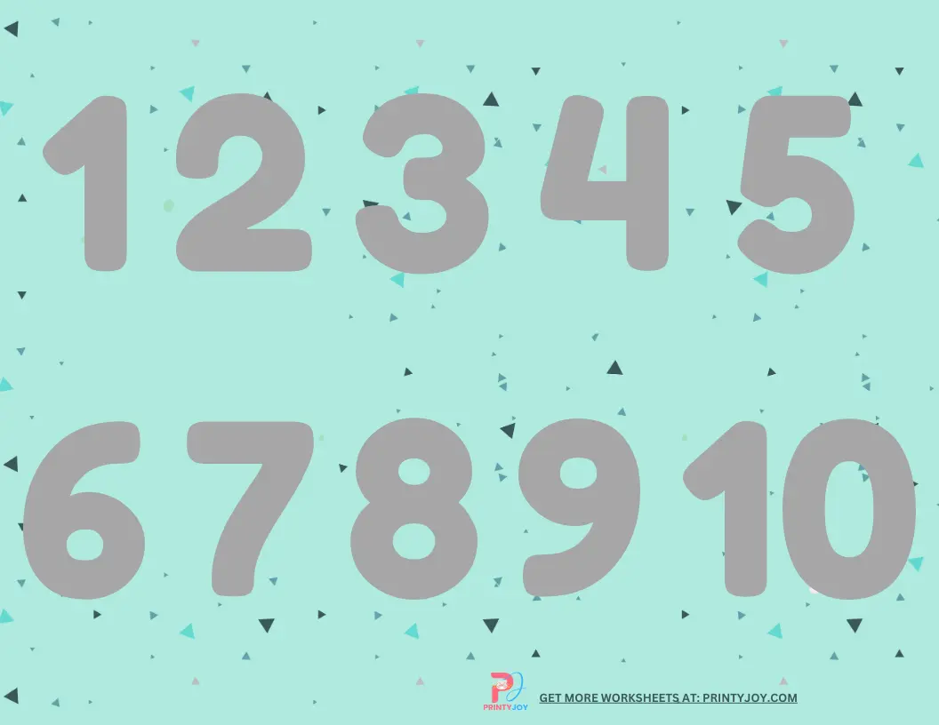 Numbers Matching Activity Free Printable