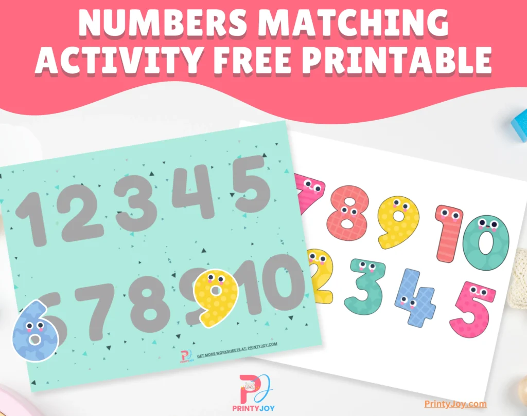 Numbers Matching Activity Free Printable