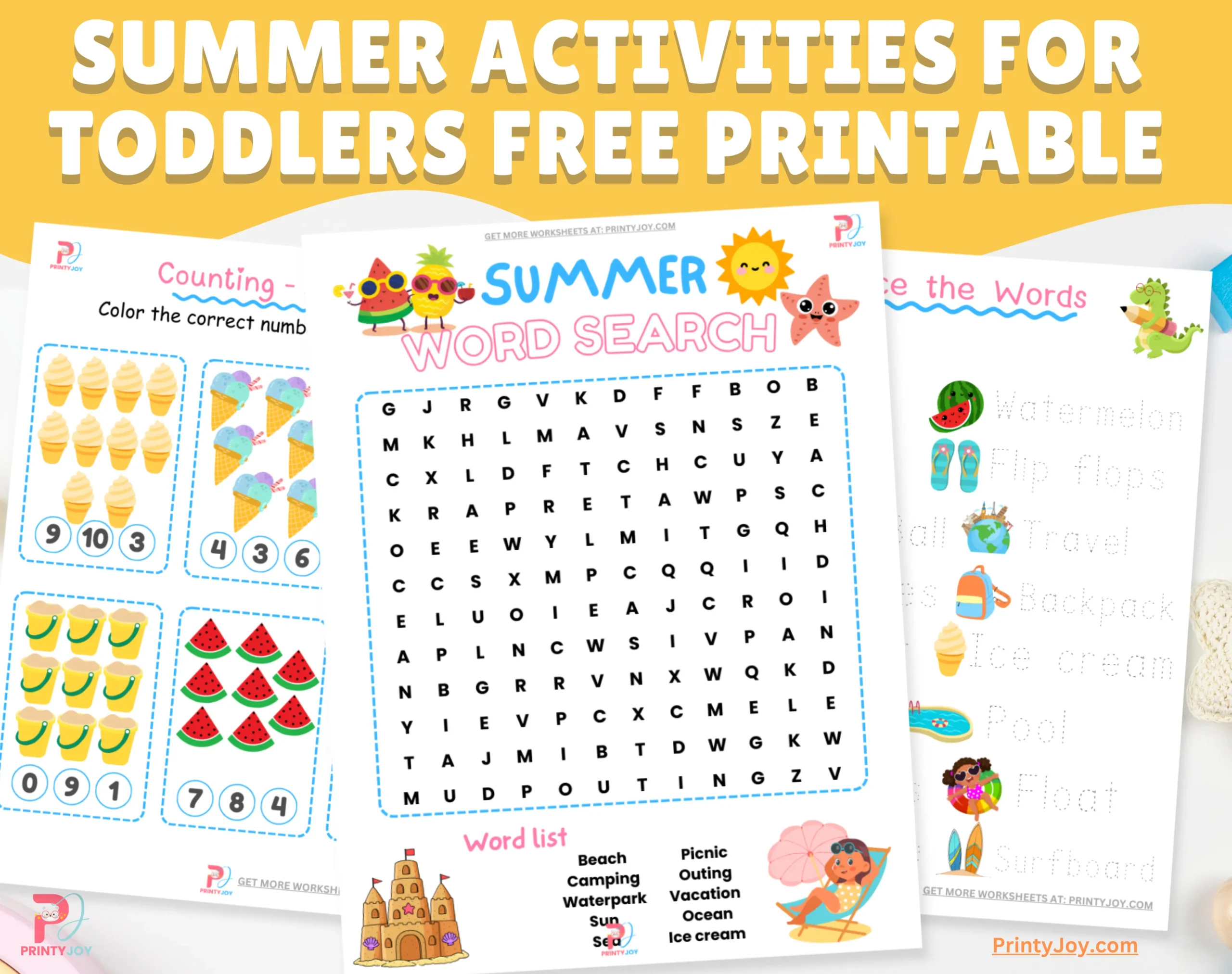 Summer Activities For Toddlers Free Printable