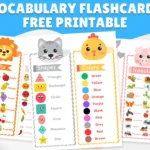 Vocabulary Flashcards Free Printable