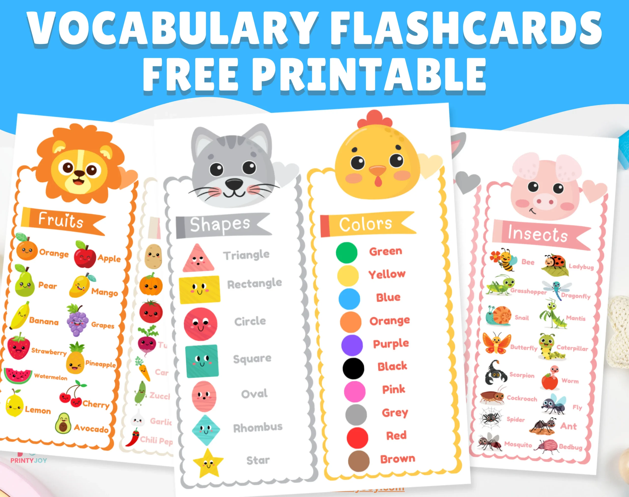 Vocabulary Flashcards Free Printable