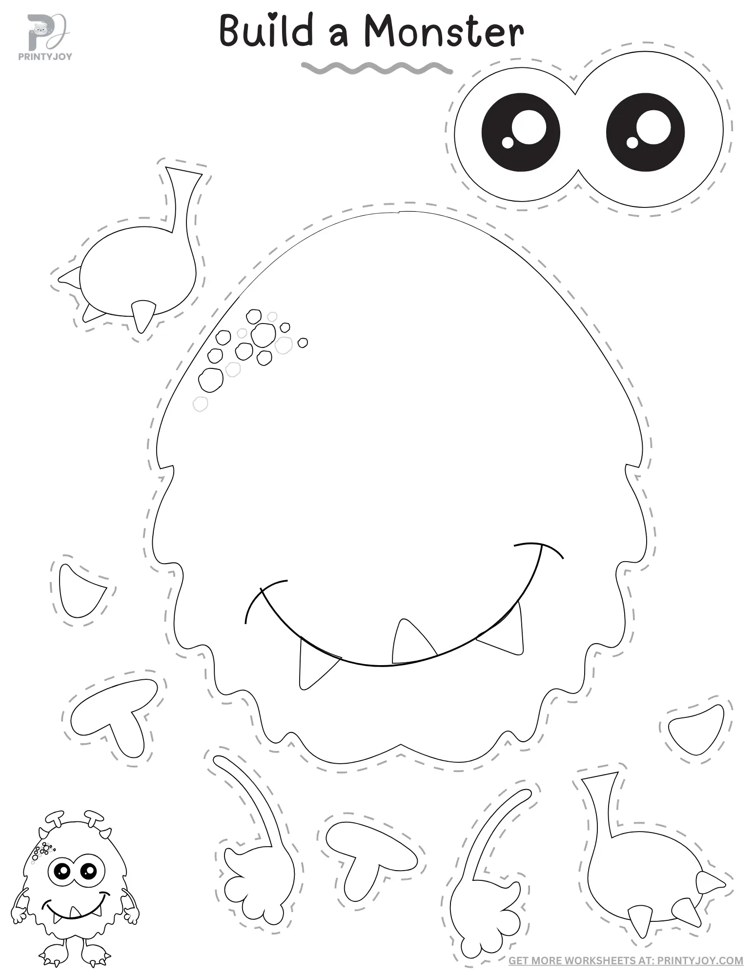 Build a Monster Craft Free Printable