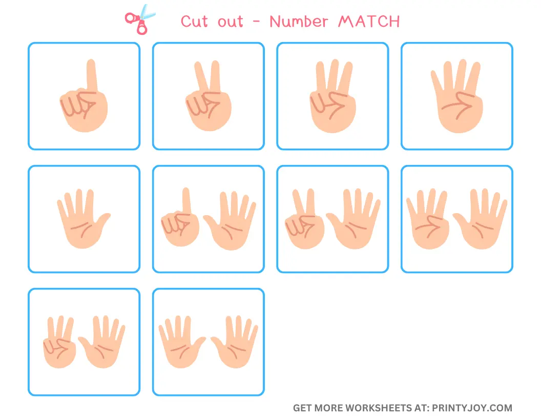 Counting Activity for Toddlers free printable