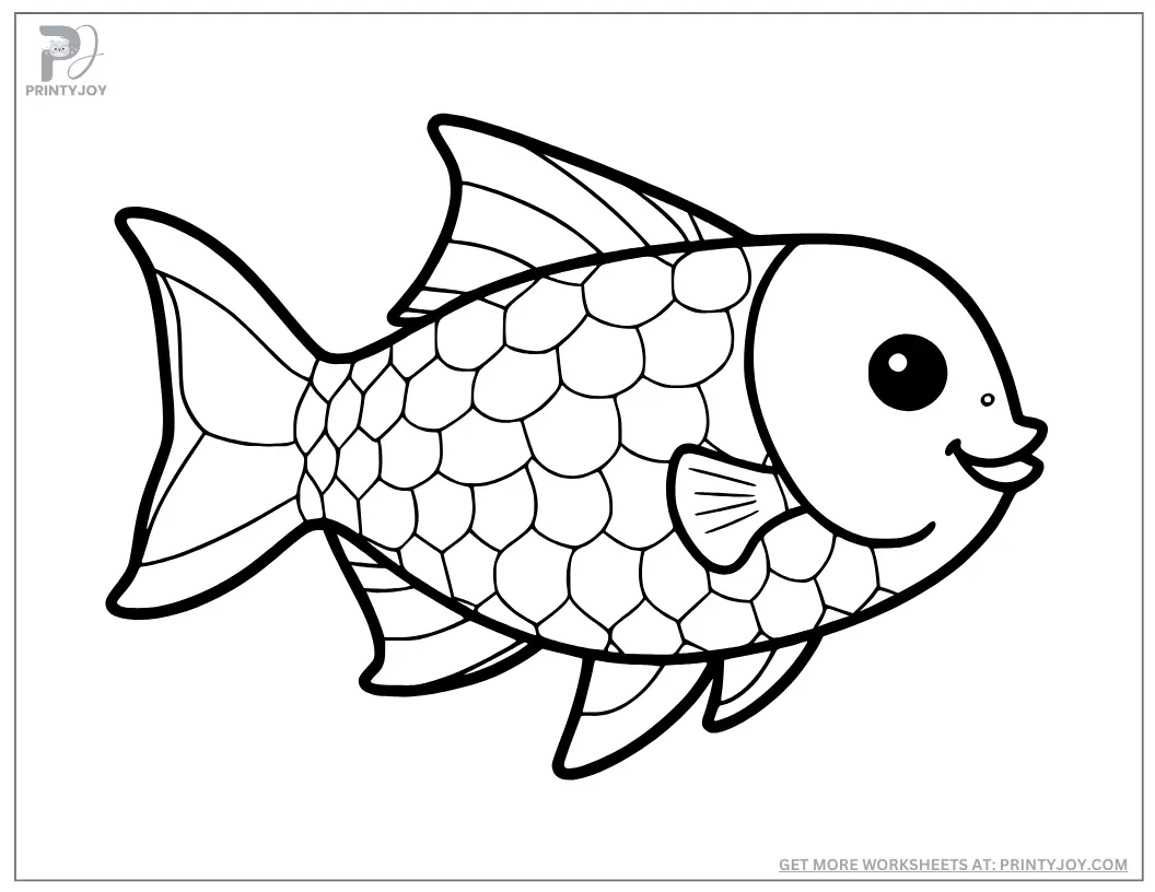 Free Printable Fish Coloring Pages for kids