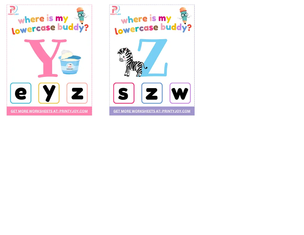 Lowercase Alphabet Worksheets Free printable for toddlers and kindergarten