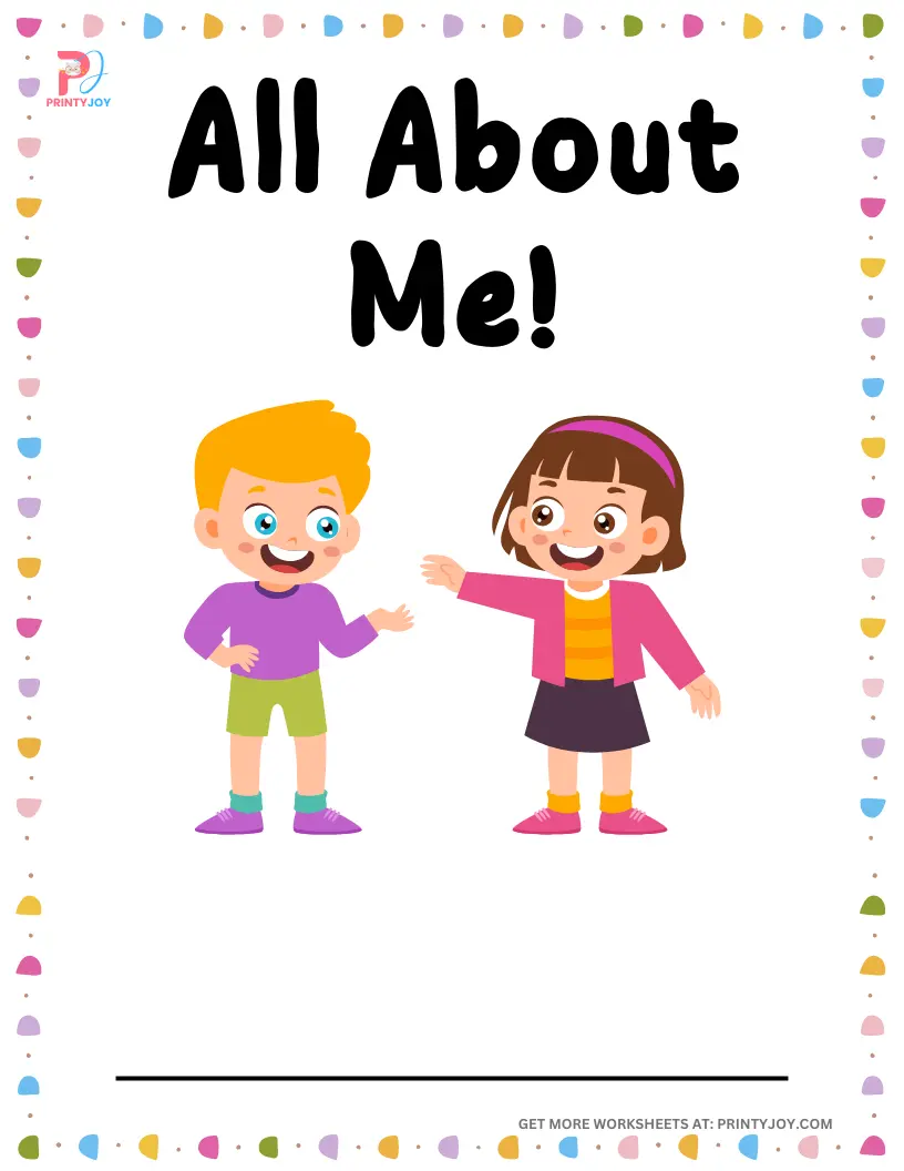 All About Me Worksheets Free Printable